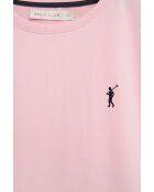 Roze T-shirt van katoen met korte mouwen van Elisa