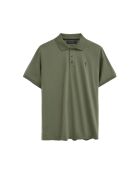 Polo a manica corta in cotone verde Enzo