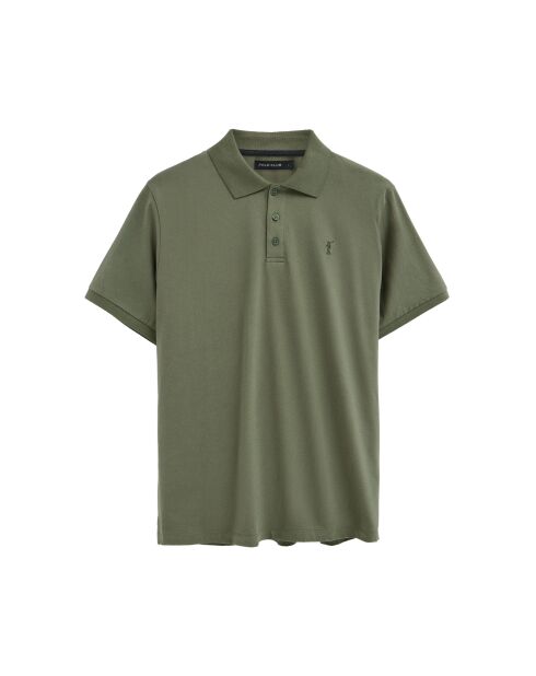 Polo a manica corta in cotone verde Enzo