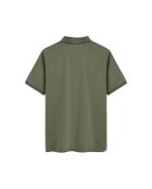 Polo a manica corta in cotone verde Enzo