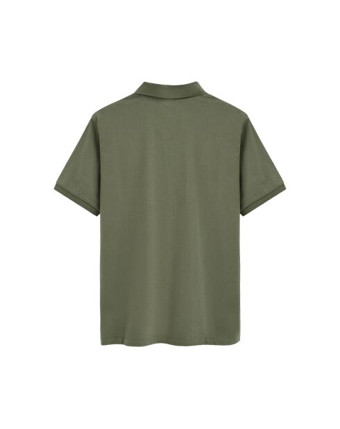 Polo a manica corta in cotone verde Enzo