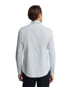 Camicia Pacôme baby in cotone a maniche lunghe blu