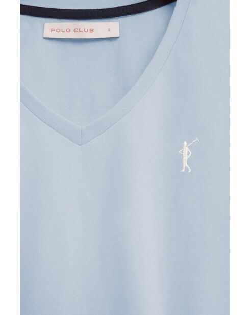 Eva Baby-Kurzarm-T-Shirt aus Baumwolle in Blau
