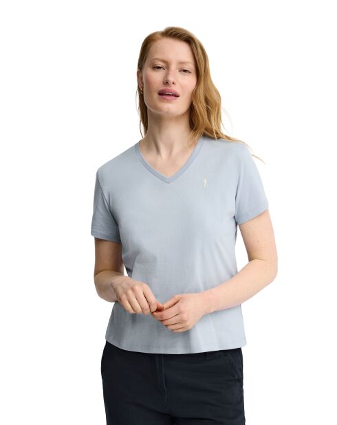 Eva Baby-Kurzarm-T-Shirt aus Baumwolle in Blau