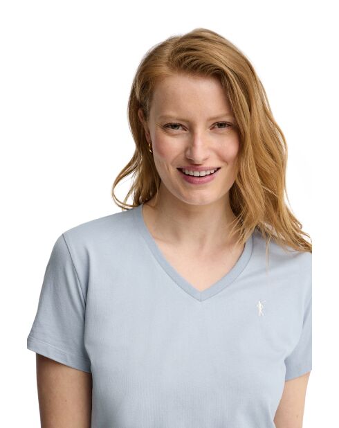 Eva Baby-Kurzarm-T-Shirt aus Baumwolle in Blau