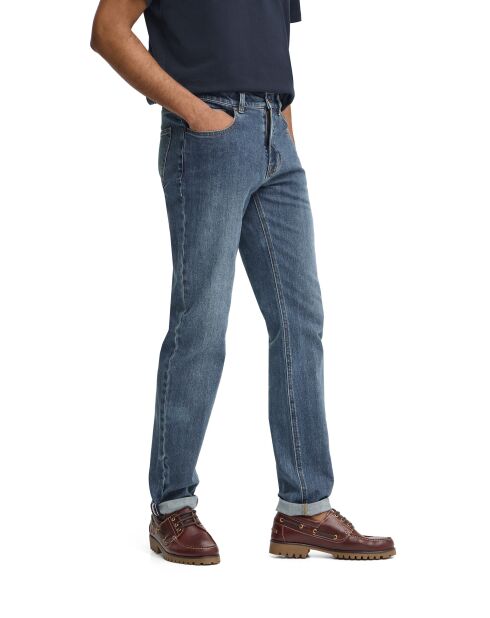 Jeans Angelo in cotone blu medio
