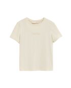 T-Shirt à manches courtes en coton Gabrielle cream
