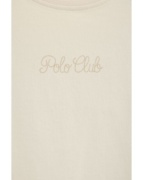 T-Shirt à manches courtes en coton Gabrielle cream