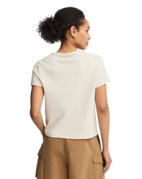 T-Shirt à manches courtes en coton Gabrielle cream