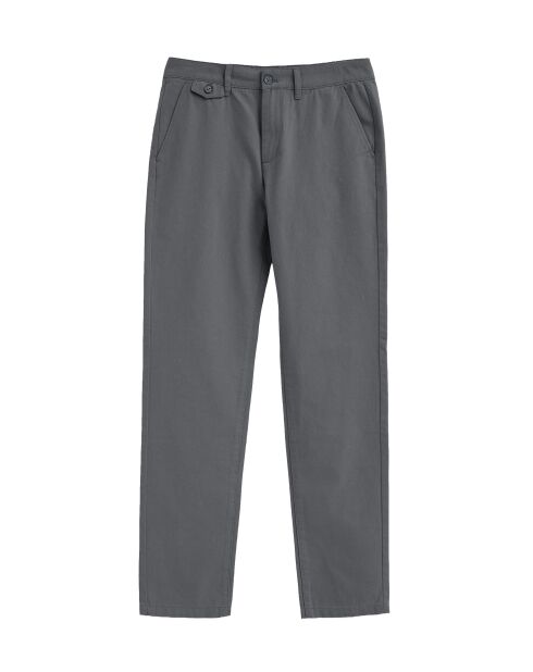 Grijze katoenen chinobroek Scott