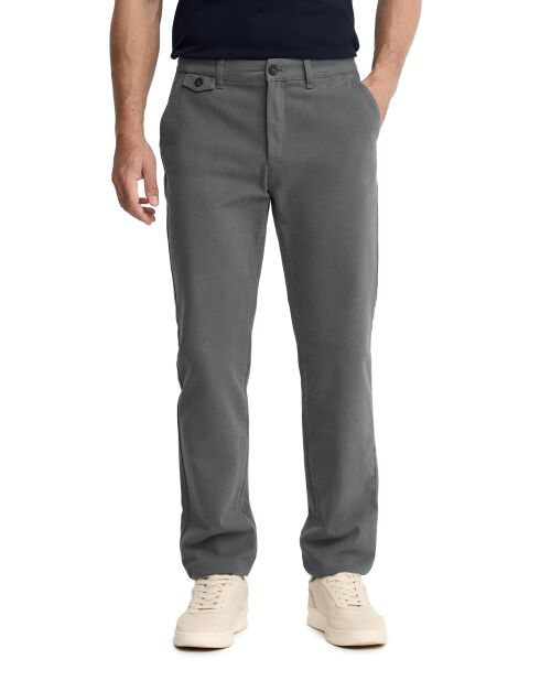 Grijze katoenen chinobroek Scott