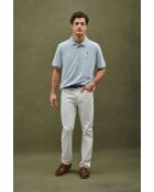 Polo a manica corta in cotone blu baby Augustin
