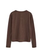 Justine Chocolate Langarmshirt aus Leinen