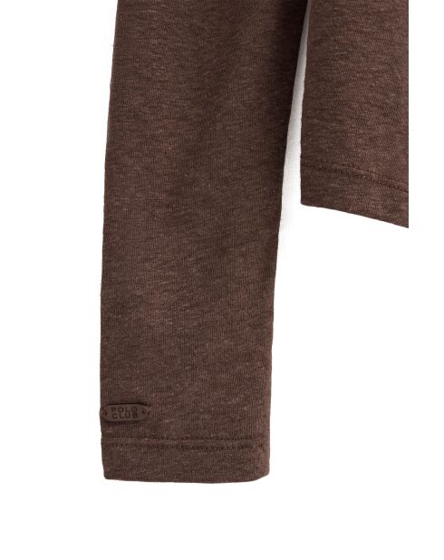 Justine Chocolate Langarmshirt aus Leinen