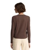 Justine Chocolate Langarmshirt aus Leinen
