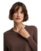 Justine Chocolate Langarmshirt aus Leinen
