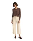 Justine Chocolate Langarmshirt aus Leinen