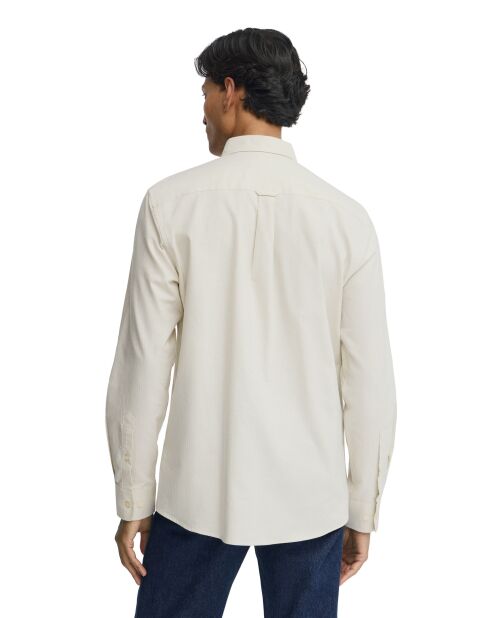 Camicia a maniche lunghe Jean-Marc in cotone blu da bambino