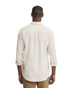 Camicia Daniele beige Vigore in cotone a manica lunga