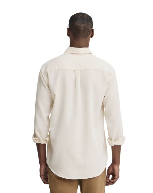 Camicia Daniele beige Vigore in cotone a manica lunga