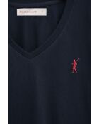 T-Shirt à manches courtes en coton Esther navy