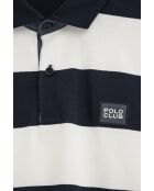 Polo Jérôme in cotone a manica corta navy-ecru