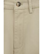 Crèmekleurige katoenen chinobroek Tyler