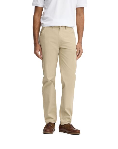 Crèmekleurige katoenen chinobroek Tyler