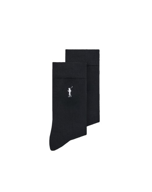 Lot de 2 chaussettes en coton Anis noires