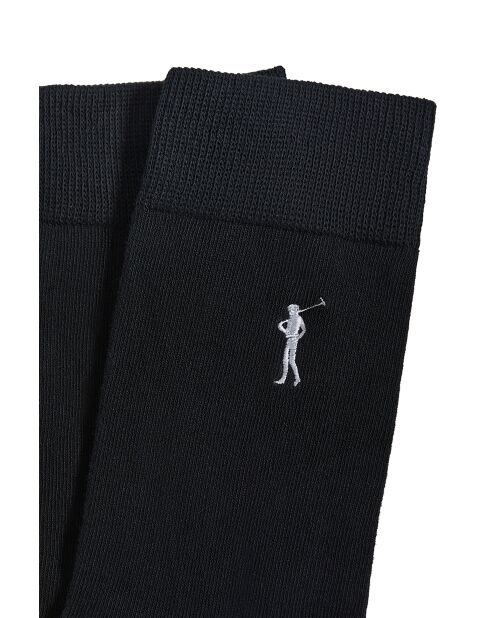 Lot de 2 chaussettes en coton Anis noires