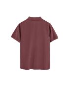 Polo a manica corta Dimitri rose wine in cotone