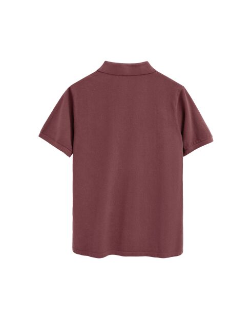 Polo a manica corta Dimitri rose wine in cotone
