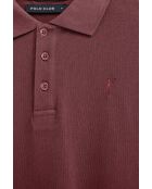 Polo a manica corta Dimitri rose wine in cotone