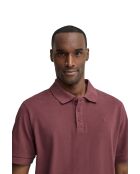 Polo a manica corta Dimitri rose wine in cotone