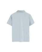 Polo Gaël baby blu a manica corta in cotone