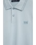 Polo Gaël baby blu a manica corta in cotone