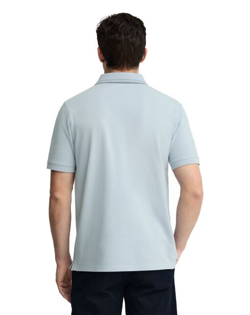 Polo Gaël baby blu a manica corta in cotone