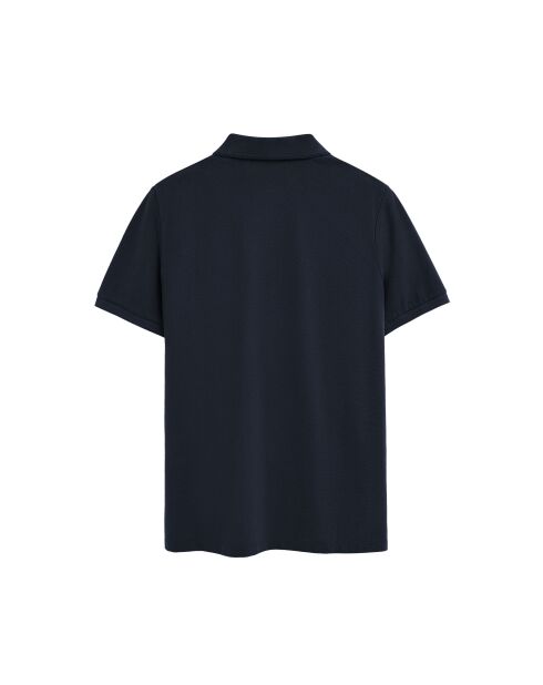 Marineblauwe katoenen polo met korte mouwen van Gérard