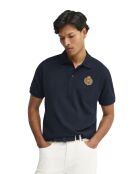 Marineblauwe katoenen polo met korte mouwen van Gérard