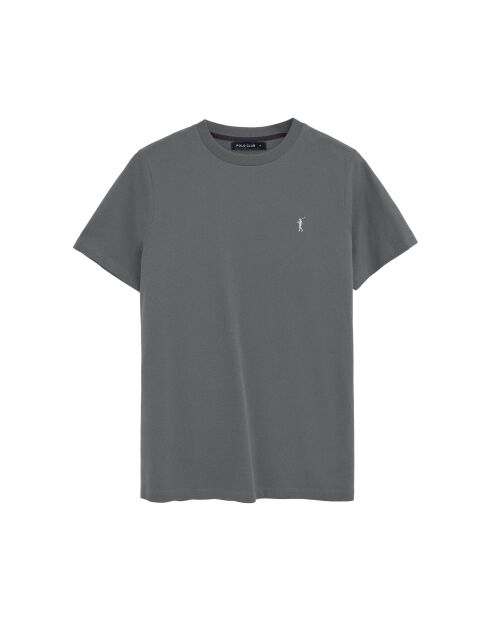 T-Shirt à manches courtes en coton Léon asphalt