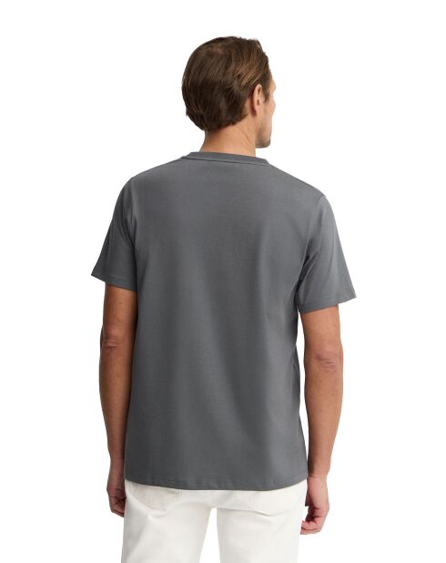T-Shirt à manches courtes en coton Léon asphalt