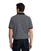 Polo Cyril in cotone a manica corta navy-ecru
