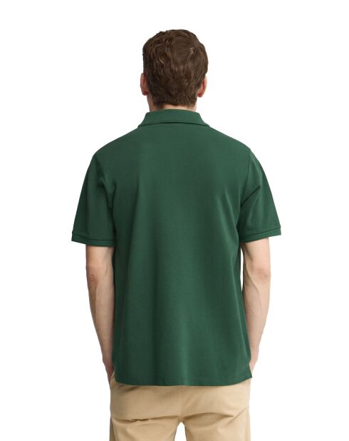 Polo Amaury in cotone a manica corta verde bottiglia