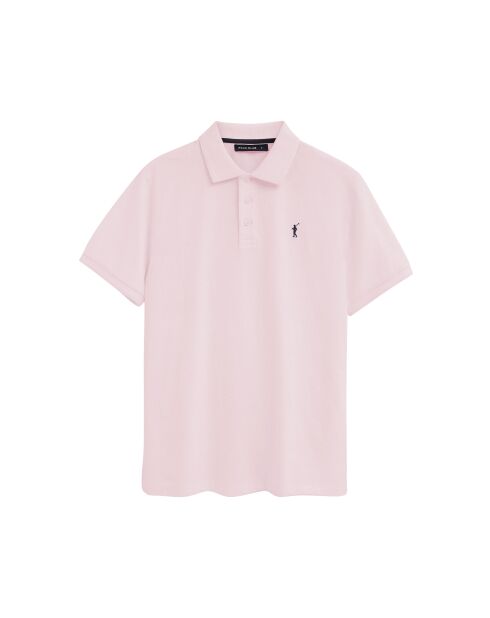Polo a manica corta in cotone rosa Antoine