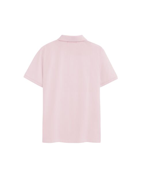 Polo a manica corta in cotone rosa Antoine