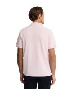Antoine roze katoenen polo met korte mouwen