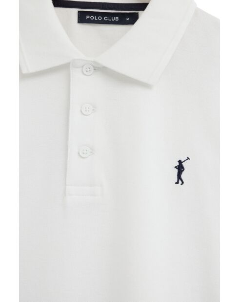 Polo Alexis a manica corta in cotone bianco