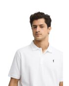 Polo Alexis a manica corta in cotone bianco