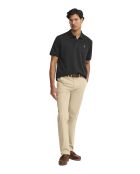 Polo a manica corta Alain in cotone nero