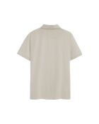 Polo Arthur a manica corta in cotone beige